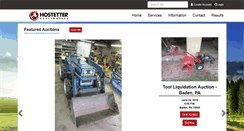 Desktop Screenshot of hostetterauctioneers.com