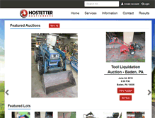 Tablet Screenshot of hostetterauctioneers.com